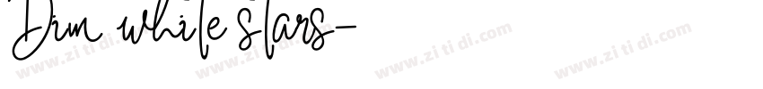 Dim white stars字体转换